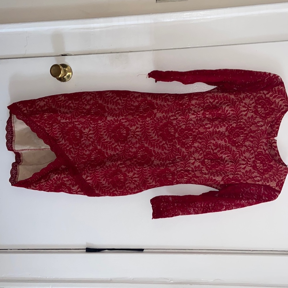 Red Lace Dress Cocktail Dress